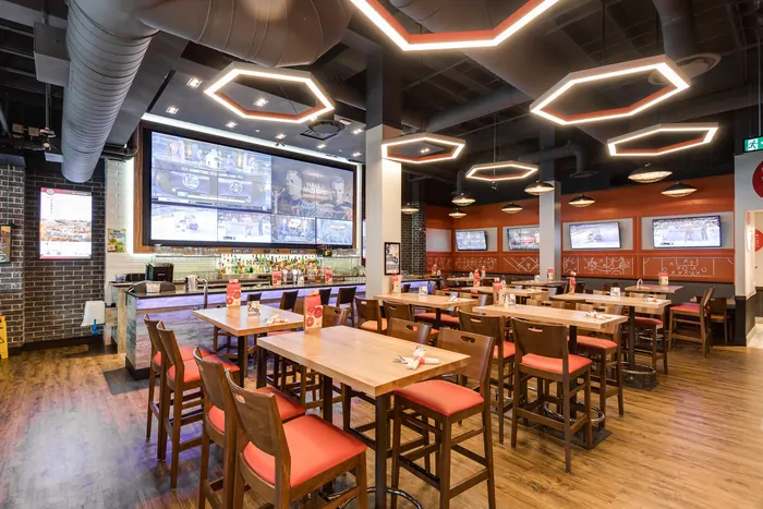 Bar and restaurant interior